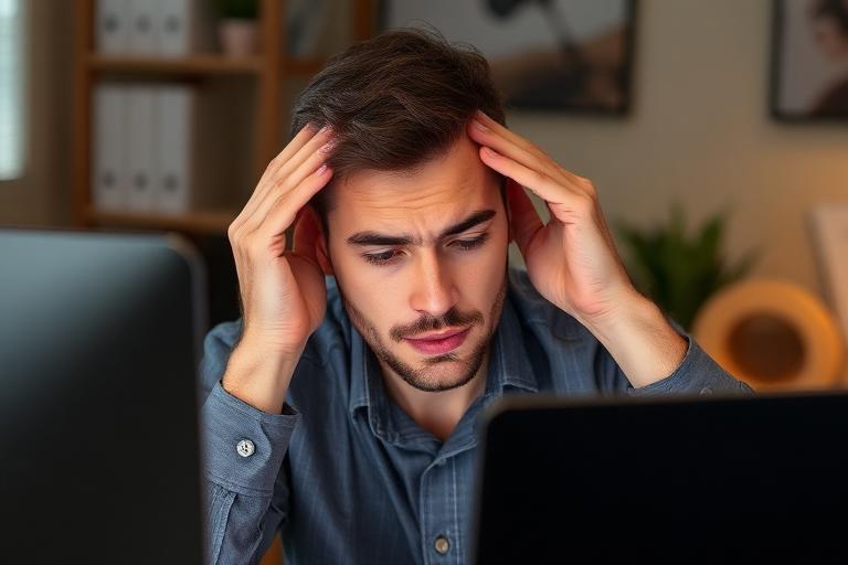 Напруга м'язів голови